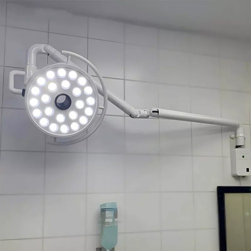 Lâmpada cirúrgica dentária montada na parede 72W Luz de operação para exame sem sombra 24 LEDs