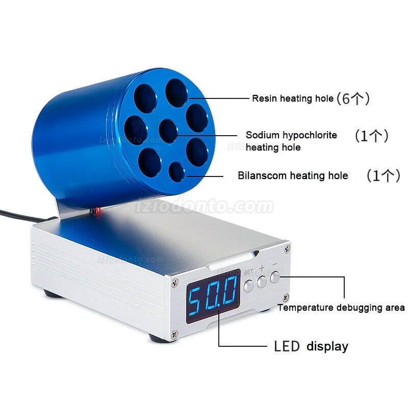 Aquecedor de resina composta dentária com material de tela digital suaviza aquecedor 30-70 ℃