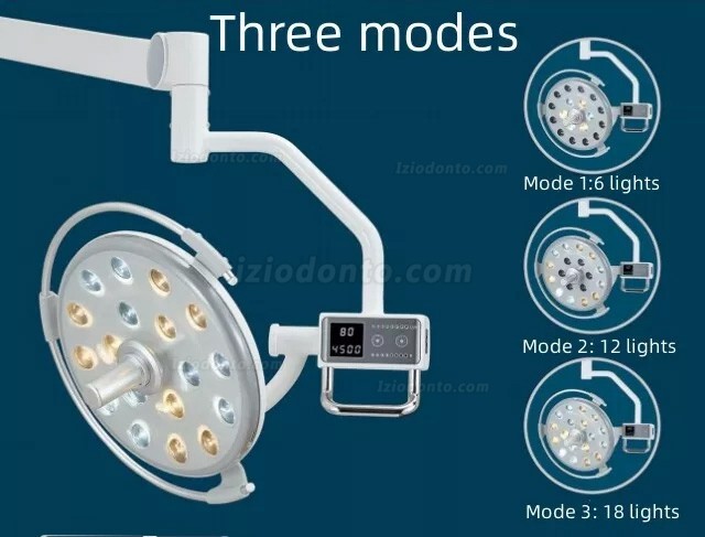 Saab KY-P133 Lâmpada cirúrgica dentária pós-montada para cadeira dentária 18 LEDs luz de indução sem sombra