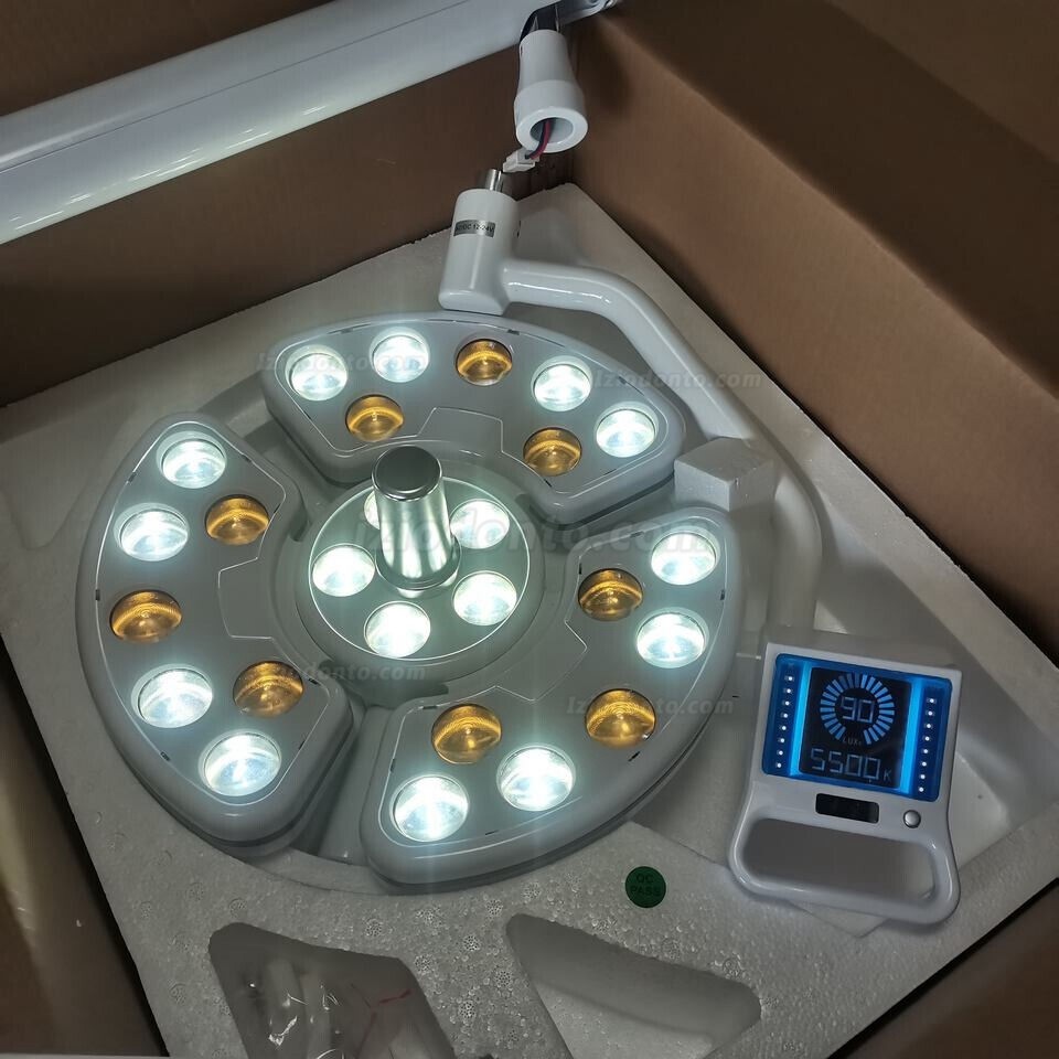 P138 Luz cirúrgica LED dental montada poste para cadeira dentária sensor de ecrã táctil