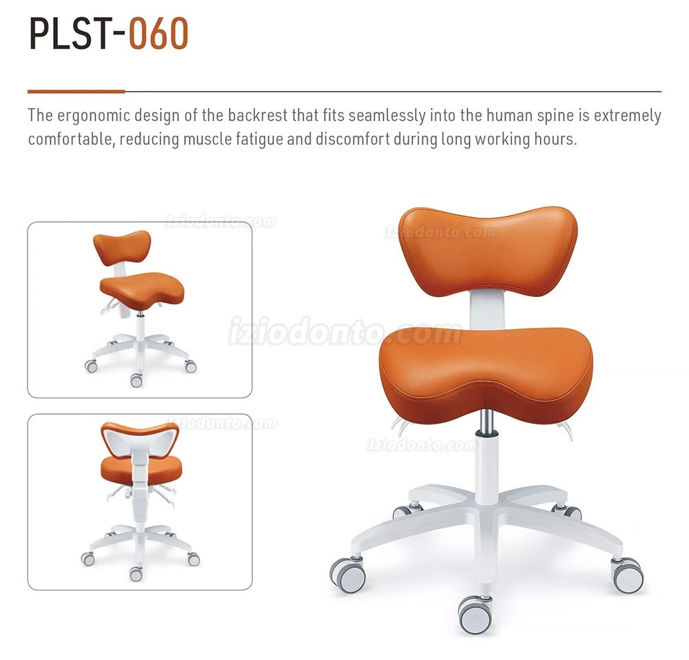 PLST-060 Mocho odontológico banco mocho para dentista ergonómico cadeira de assistente dentário