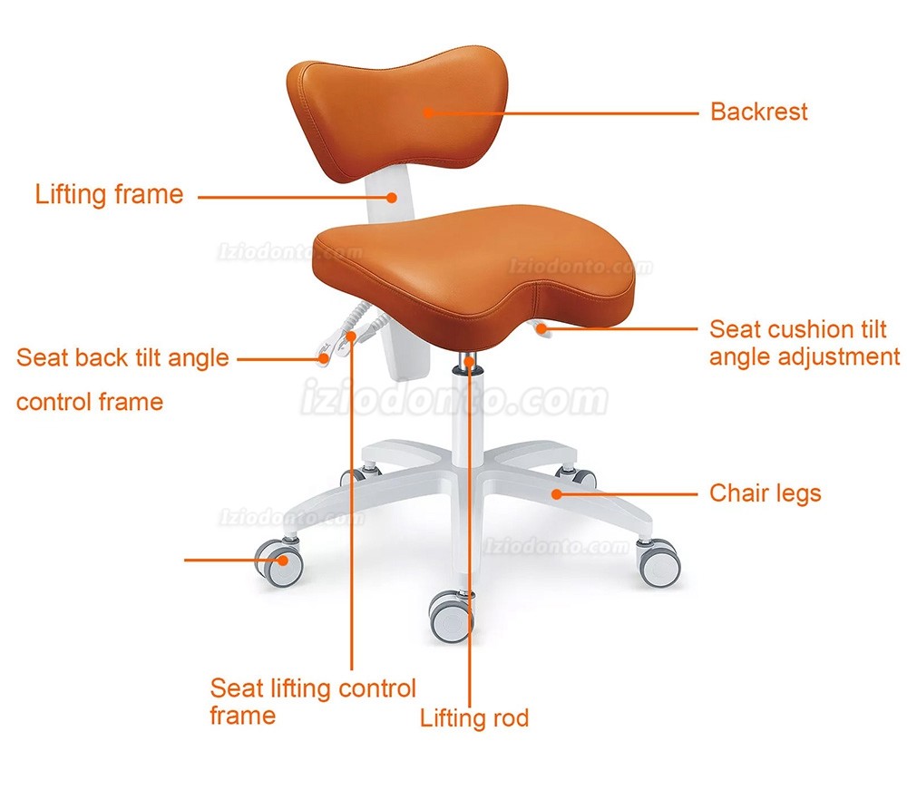 PLST-060 Mocho odontológico banco mocho para dentista ergonómico cadeira de assistente dentário