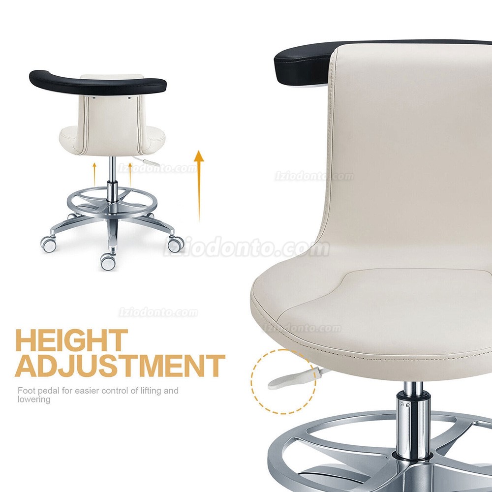 PLST-061 Cadeira de sela de enfermeira ergonómica ajustável e rotativa para operador dentário assistente