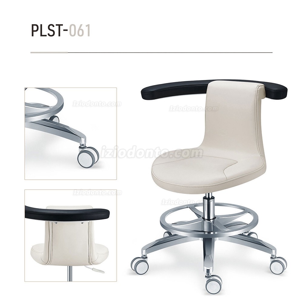 PLST-061 Cadeira de sela de enfermeira ergonómica ajustável e rotativa para operador dentário assistente