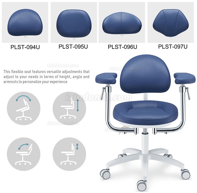 PLST-09 Série Tamborete ergonómico para microscópio dentário operador assistente de cirurgião