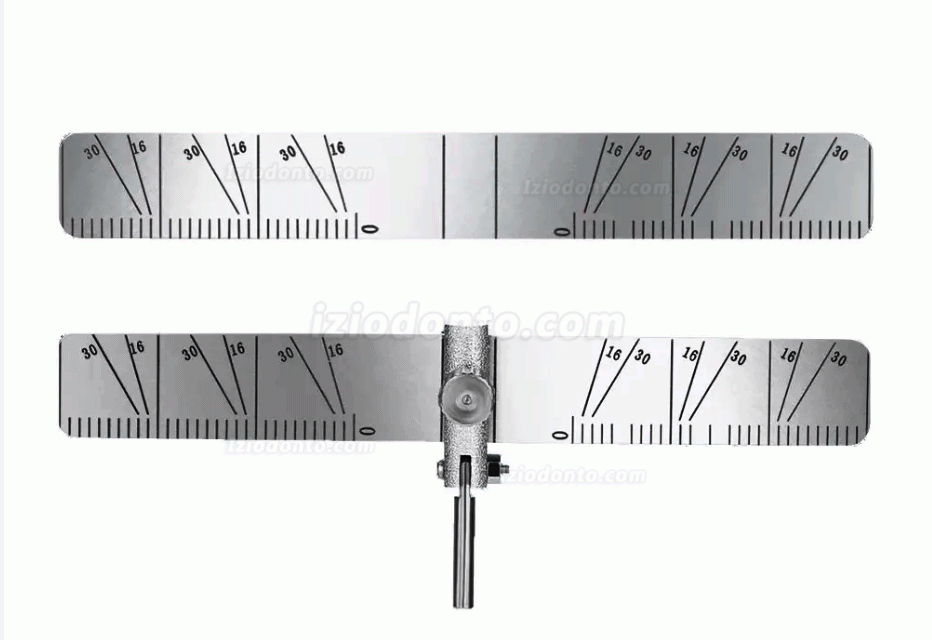 Guia de localização de implantes dentários medidor de régua e posicionamento de plantação