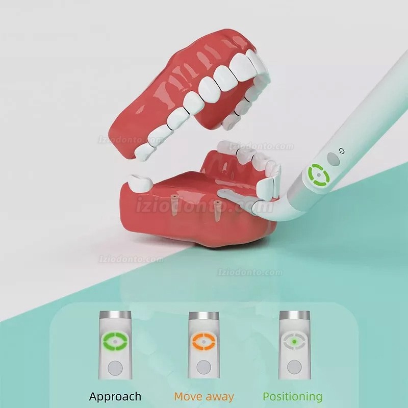 YAHOPE iD1 Detetor de implantes dentários localizador de pilares de implantes sensor rotativo de 360°